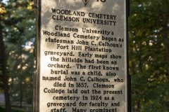 Clemson's Woodland Cemetery Tour