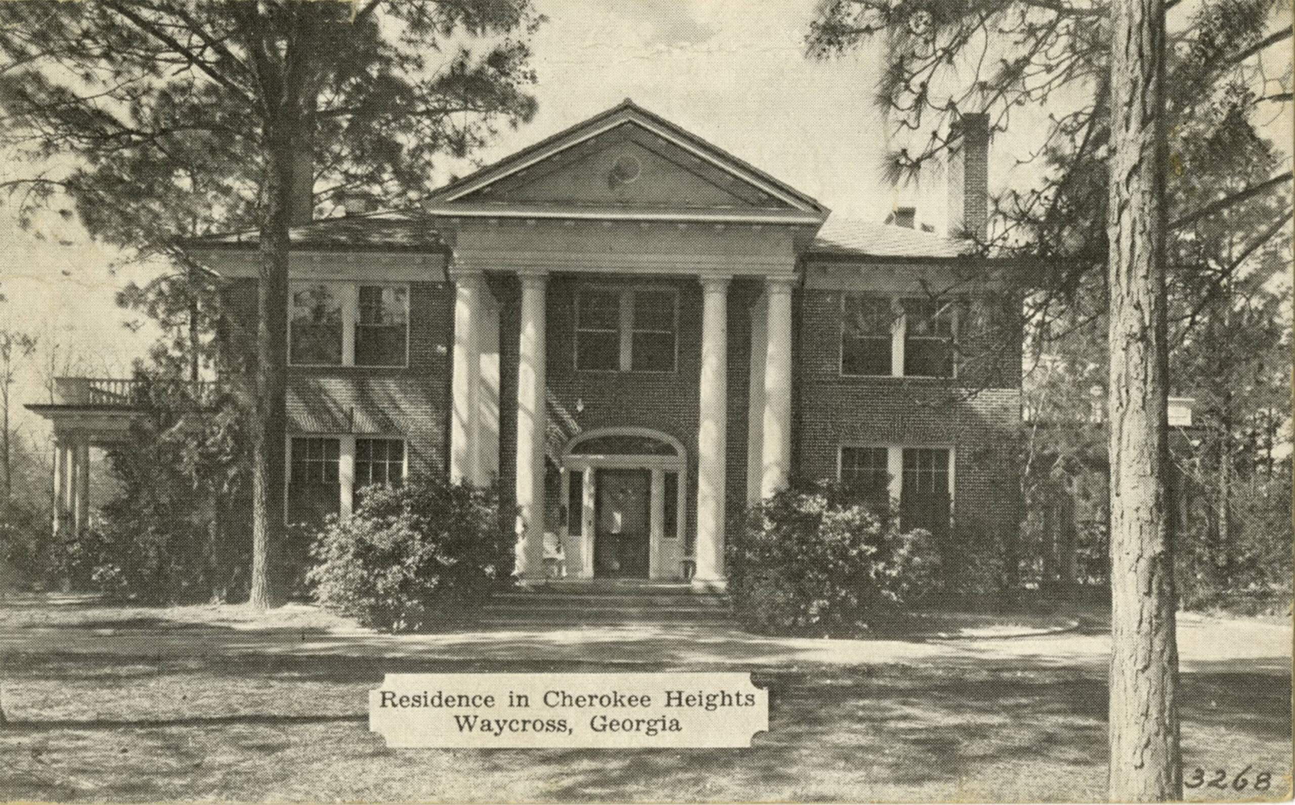 Postcard of Residence in Cherokee Heights